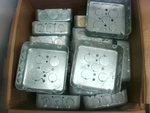 Crouse-Hinds TP548 Square Outlet Box 4-11/16x1-1/2" Deep 1/2-3/ Image