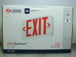  Lithonia Lighting 388086 Quantum Exit Sign With Led Lamps 0.69  Factory Sealed Image