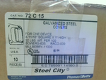  Thomas & Betts 72 C 15 4-11/16" Square X 1" High (10 PCS) Factory Sealed Image