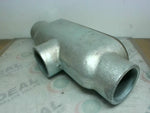  Oz-Gedney TB-200 2" Rigid Conduit Body 3-Hub TB-Type w/ Gaskete Image