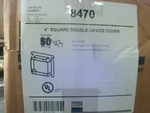  Appleton 8470 4" Square Double Device Cover 3/4"- Image