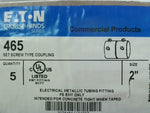  Eaton Crouse-Hinds 465 Set Screw Coupling 2" Electrical Metalli Image