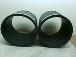  Fernco 1056-44  4" x 4" (2 PCS) Flexible Pipe Connector Couplin Image