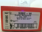  Legrand 5362-W Duplex Receptacle 20A 125V Specification Grade B Image