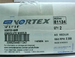 Norton Bear-Tex Vortex-9AM Convolute Wheel (2 PCS) 14x1x8" A/O  Factory Sealed Image