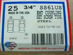  American Fittings SS61US 3/4" (25 PCS) EMT Coupling Set Screw T Image
