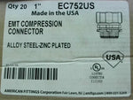  American Fittings Corp EC752US (20 PCS) 1" EMT Compression Conn Image