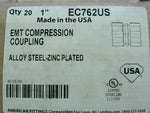  American Fittings Corp EC762US 1ΓÇ¥ (20 PCS) EMT Compression Coup Image
