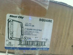  Thomas & Betts 52C17-25 4"Square Device Ring Raised 1/2" (25 PCS) Factory Sealed Image