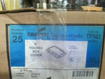  Cooper Crouse-Hinds TP502 (25 Pcs) 4" Square Box Cover 1" Raise Factory Sealed Image