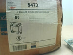  Appleton EGS 8470 (50 Pcs) 4" Square Double-Device Cover 3/4" R Image