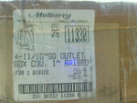  Mulberry 11330 (25 Pcs) 4-11/16" Square Outlet Box Cover 1" Rai Factory Sealed Image