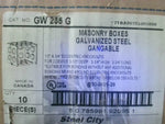  Thomas & Betts GW 235 G (10 Pcs) Masonry Boxes Galvanized Steel Image