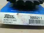  Martin 50BS21 1 Sprocket 50 Chain 21 Teeth 1" Bore Image