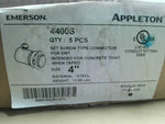  Emerson 4400S (5 Pcs) 4" Set Screw Type Connector For EMT Image