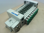  SMC VV5QC41-08C16FSDQN0-X25 Pnuematic Manifold Devicenet 8-Port Image
