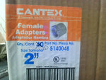  Cantex 5140048 (20 Pcs) 2" Conduit Female Adapter Gray PVC Image