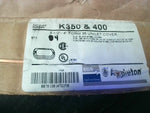  Appleton K350 & 400 (4 Pcs) 3-1/2"-4" Form 35 Unilet Cover Flat Image