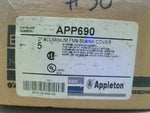  Appleton APP690 (5 Pcs) 2" Aluminum FM9 Blank Cover Image