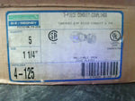  O-Z/Gedney 4-125 (5 Pcs) 3 Piece 1-1/4" Conduit Coupling Thread Image