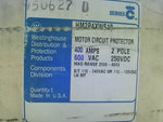  Westinghouse HM2P4XWS10 400A 2Pole Circuit Breaker Motor Circui Image