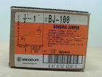  Bridgeport BJ-100 Bonding Jumper W/ Copper Clamps W/ 18" Tinned Image