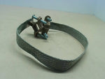 Bridgeport BJ-100 Bonding Jumper W/ Copper Clamps W/ 18" Tinned Image
