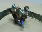  Bridgeport BJ-100 Bonding Jumper W/ Copper Clamps W/ 18" Tinned Image