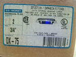  O-Z/Gedney DX-75 (2 Pcs) 3/4" Deflection/Expansion Fitting W/ I Image