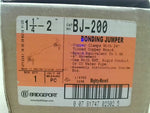  Bridgeport BJ-200 1-1/4"-2" Bonding Jumper Copper Clamps With 2 Image