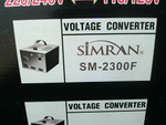  Simran SM-2300F 2300 Watt Voltage Converter 110VAC to 230VAC St Image