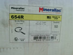  Minerallac 654R (50 Pcs) Bridle Ring 1/4"-20 Thread Ring Size 4 Factory Sealed Image