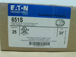  Eaton Crouse-Hinds 651S (25 Pcs) Compression Connectors For Thi Image