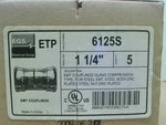  ETP 6125S (5 Pcs) Compression Type EMT Coupling 1-1/4" Factory Sealed Image