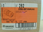  Bridgeport 262 (10 Pcs) Steel EMT Coupling Image