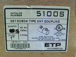  ETP 5100S (18 Pcs) 1" Set Screw Type EMT Coupling Image