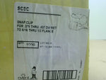  Caddy SC8C Cable Snap Clip 5/16-1/2 Flange (1000 Pcs) Factory Sealed Image