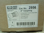  Hubbell Raco 2956 4" Coupling Connector Compression Type for St Image
