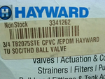  Hayward 3/4" True Union Ball Valve TB2075STE Image