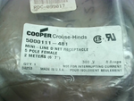 Cooper Crouse-Hinds 5000111-481 5P Micro-Line D Net Receptacle  Factory Sealed Image