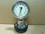  Ashcroft 4 1/2" Duragauge 0/100PSI & 1/2" Stainless Steel Diaph Image