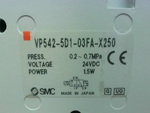  SMC VP542-5D1-03FA-X250 Solenoid Valve 24VDC Image
