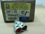  Arlington 3838AST (25 PCS) 3/8" Snap2It Duplex Connector Image