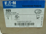  Eaton Crouse-Hinds 669 4" EMT Compression Coupling Zinc Steel Image