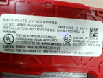  Simplex 07431175 Mounting Plate AWO Wall Red 49MP-AVVOWR Image