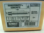  Dewalt Hangermate Concrete PFM2211100 25 pk 1/4 x 1-5/8" 1/4" Image