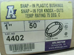  Arlington 4402 1" Snap In Plastic Bushing Qty 50 Image
