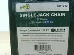  Dottie CH1212 100ft 12 Gauge Single Jack Chain Work Load 29lbs Image
