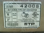  ETP 4200S 2" EMT Set Screw Type Connector (5 PCS) Zinc Plated S Image
