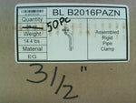  Eaton B-line B2016PAZN 3 1/2 Rigid Pipe Clamp 50 Pcs Image